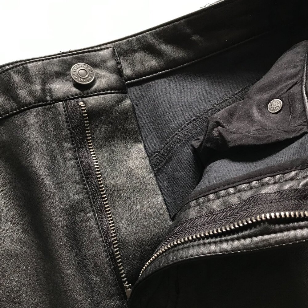 We the Free People City Slicker Vegan Faux Leather Maxi Skirt Womens 0 Black - Picture 8 of 14